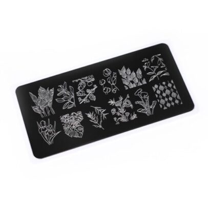 Nail Stamping Plate.Echo-Flora#2